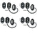 187 Style Rock Lights with Control Harness 5150 Whips