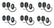 187 Style Rock Lights with Control Harness 5150 Whips