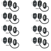187 Style Rock Lights with Control Harness 5150 Whips