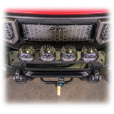 DRT Polaris Ranger XD 1500 2024+ Front Bumper Light Bracket Kit with ligths installed Top view