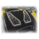 Aggressive hood scoop upgrade, aluminum mesh venting, for 2024+ Maverick R