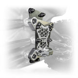 DRT Can-Am Maverick X3 2017+ Billet Aluminum 3-PC Radius Rod Plate Kit Front side view