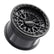 Alpha 6R UTV Beadlock Wheel (Satin Black/Gloss Black Ring) Metal FX Offroad