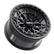 Alpha R UTV Beadlock Wheel (Satin Black/Gloss Black Ring) Metal FX Offroad