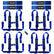 Auto Buckle Harnesses with Collars (4-Pack) UTVMA