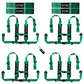 Auto Buckle Harnesses with Collars (4-Pack) UTVMA