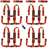 Auto Buckle Harnesses with Collars (4-Pack) UTVMA