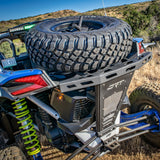 DRT Can Am Maverick X3 2017+ Dual Sheer Radius Rod Plate Rear view