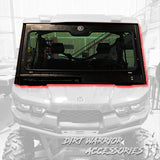 Can-Am Defender Glass Front Windshield Dirt Warrior Accessories