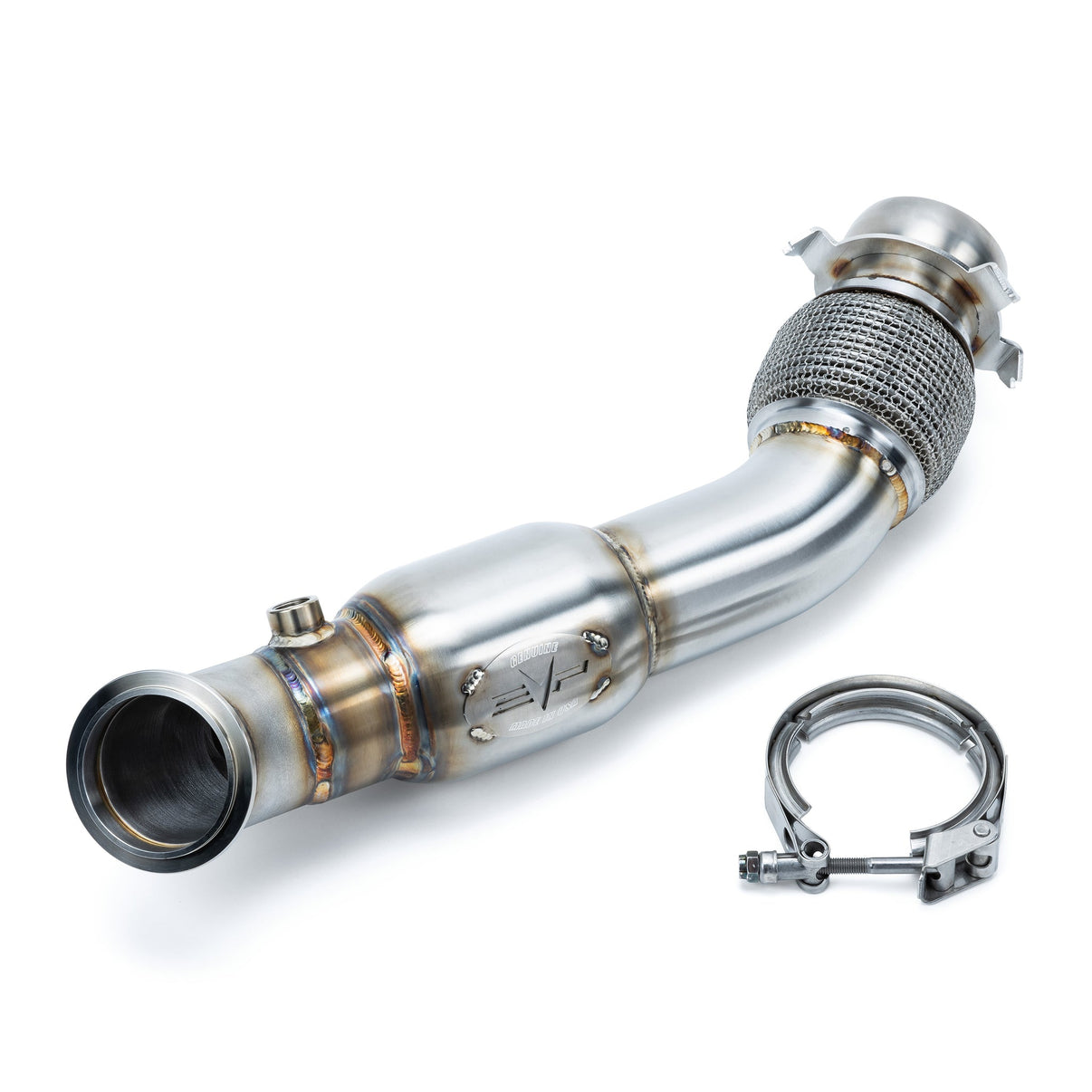 Can-Am Maverick R 3" Down Pipe Exhaust with Bullet Muffler Evolution Powersports