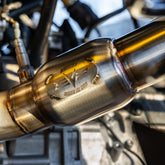 Can-Am Maverick R 3" Down Pipe Exhaust with Bullet Muffler Evolution Powersports