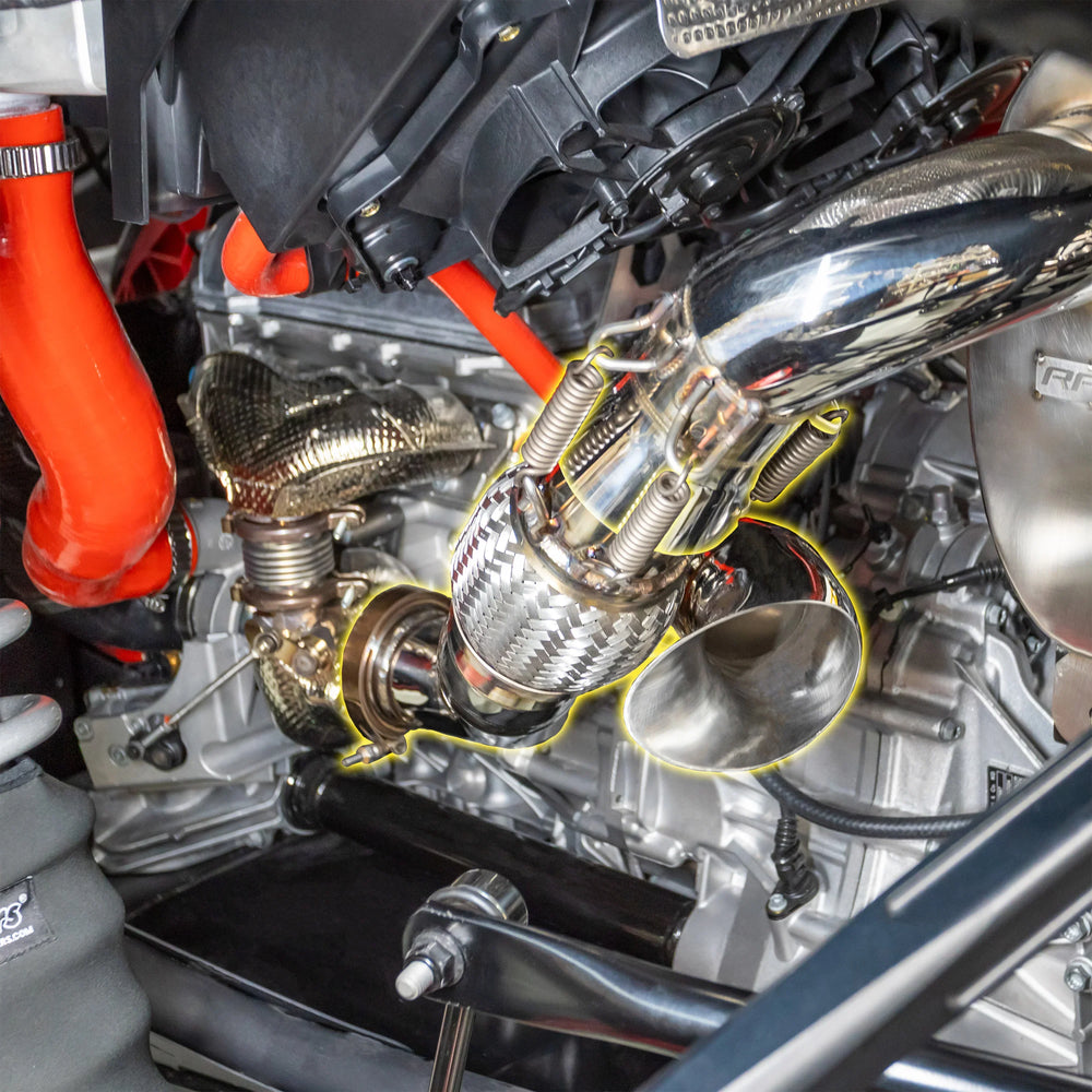 Can-Am Maverick R Side Exit 3" E-Valve Down Pipe Exhaust RPM Powersports