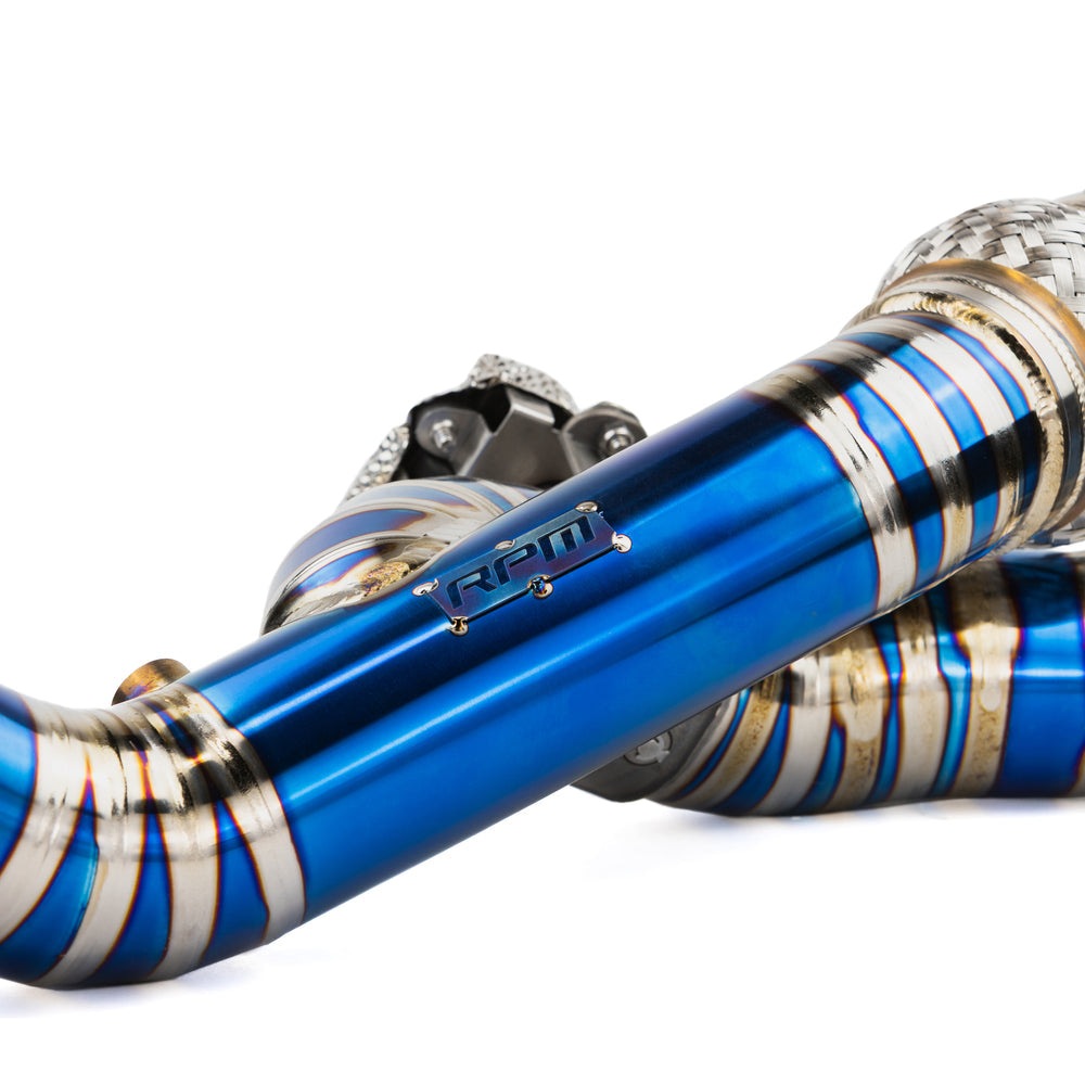 Can-Am Maverick R Titanium 3" Side Exit E-Valve Down Pipe Exhaust RPM Powersports 