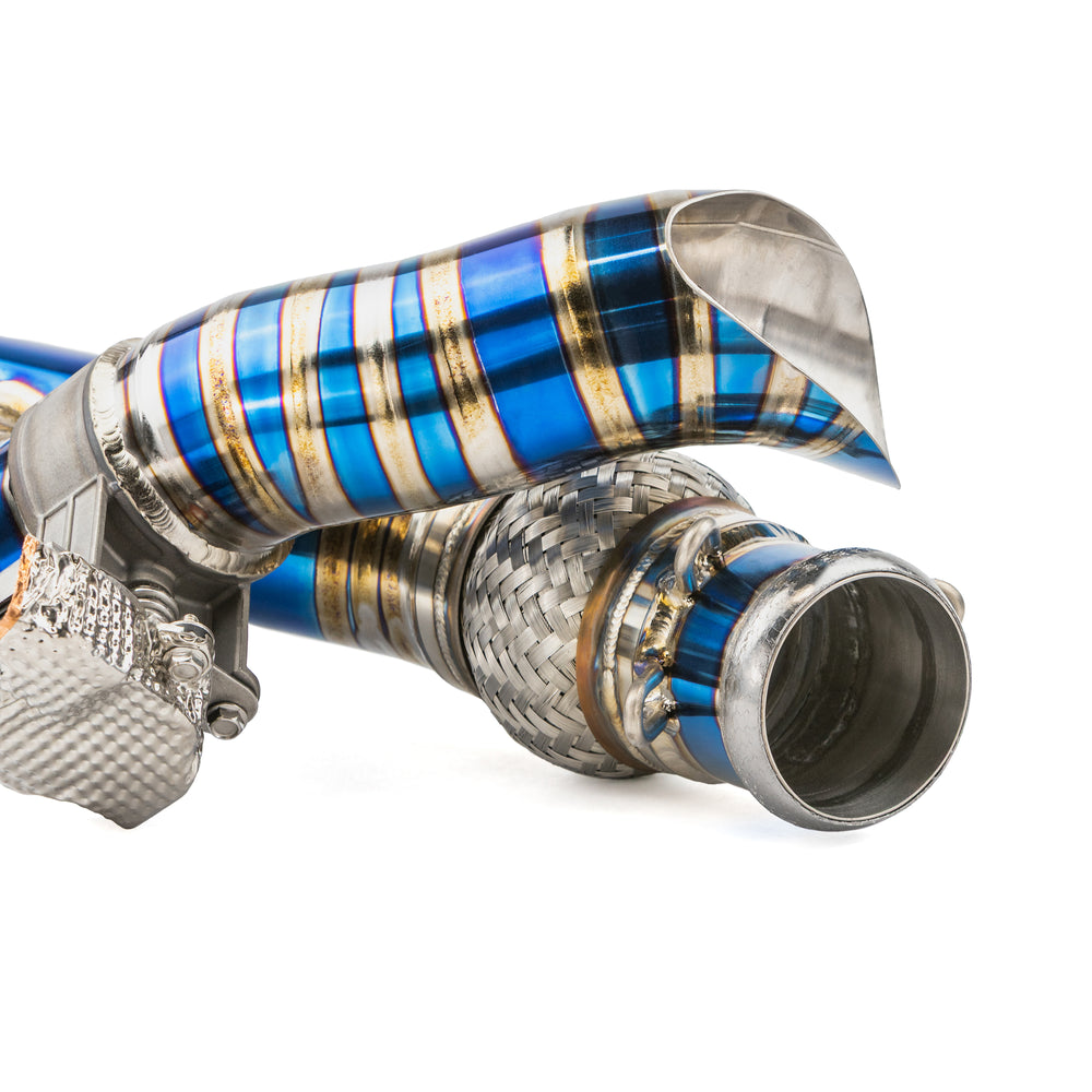 Can-Am Maverick R Titanium 3" Side Exit E-Valve Down Pipe Exhaust RPM Powersports 