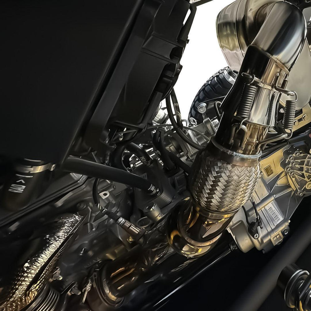 Can-Am Maverick R Turbo 3" Big Mouth Mid Pipe Exhaust with 6" Resonator RPM Powersports