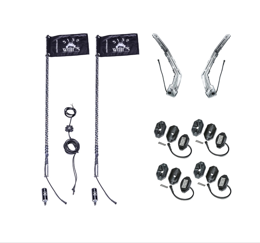 Can-Am Maverick X3 187 Lighting Kit 5150 Whips
