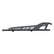 Side view of black DRT rock rail