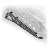 Angled view showing sleek black powder coat finish on tree kicker