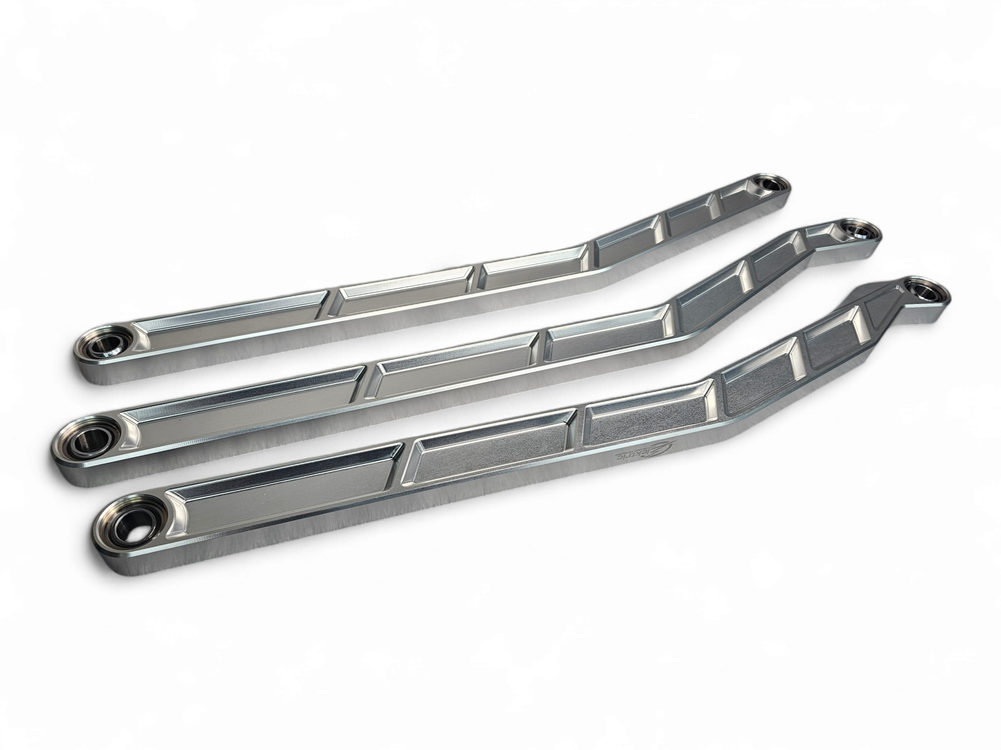 2017 to Current Can-Am X3 Maverick High Clearance Radius Rods in Clear Finish for 72" displayed on a white background.