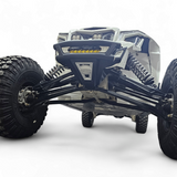 2017 + Can-Am X3 Maverick Amp Front Bumper installed on a UTV showcasing off-road capabilities and unique design features.