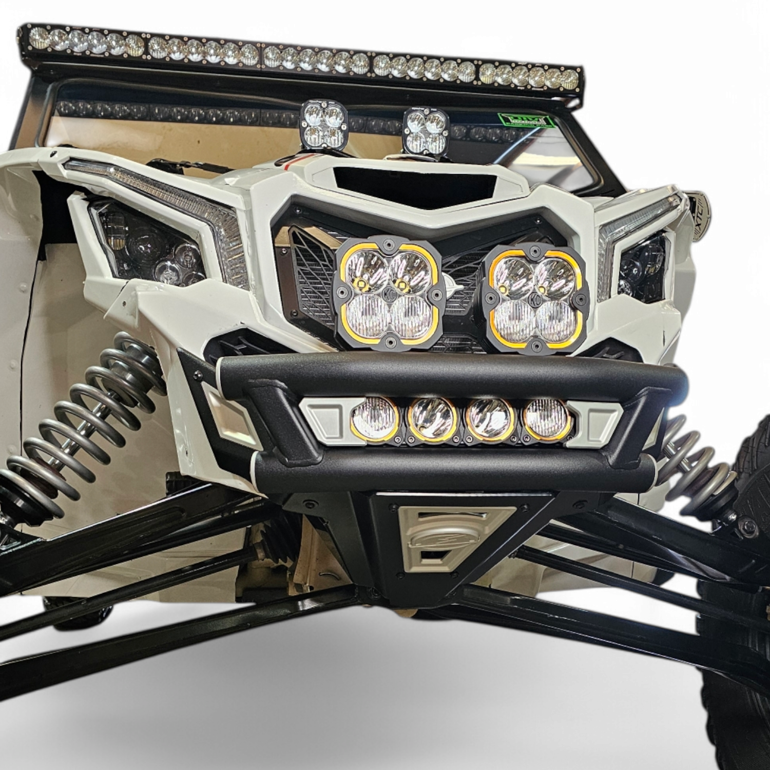 2017 + Can-Am X3 Maverick Amp Front Bumper with lights and off-road design