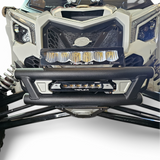 2017 + Can-Am X3 Maverick Amp Front Bumper with integrated lighting and rugged design for off-road performance