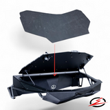 2017+ Can Am X3 Maverick Bed Mat (Dust Mat) installed in bed box for dust protection and easy removal.