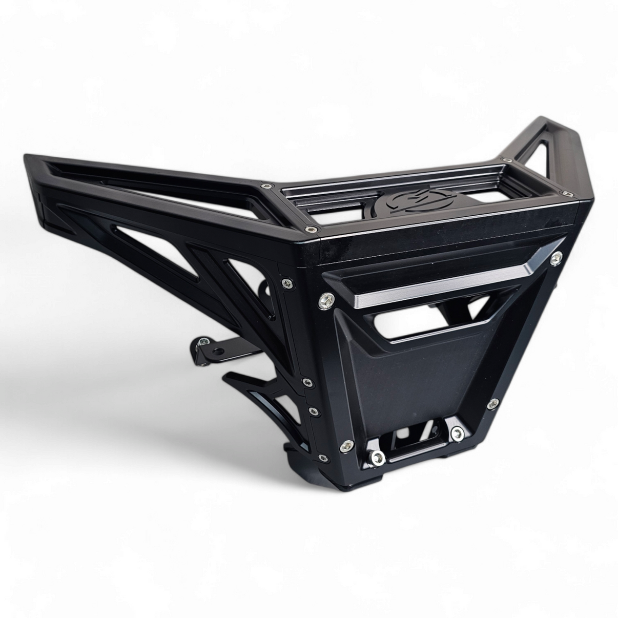 2017 to Current Can-Am X3 Maverick Machined Billet Front Winch Bumper (Black Anodize) for off-road vehicles