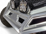 2017 to Current Can-Am X3 Maverick Machined Billet Front Winch Bumper (Clear Anodize) with cube lights.