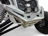 2017 to Current Can-Am X3 Maverick Machined Billet Front Winch Bumper (Clear Anodize) with integrated lights