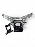2017 to Current Can-Am X3 Maverick Machined Billet Front Winch Bumper (Clear Anodize) with steel winch mount.
