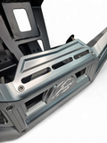 2017 to Current Can-Am X3 Maverick Machined Billet Front Winch Bumper (Clear Anodize) showing detailed design and features.