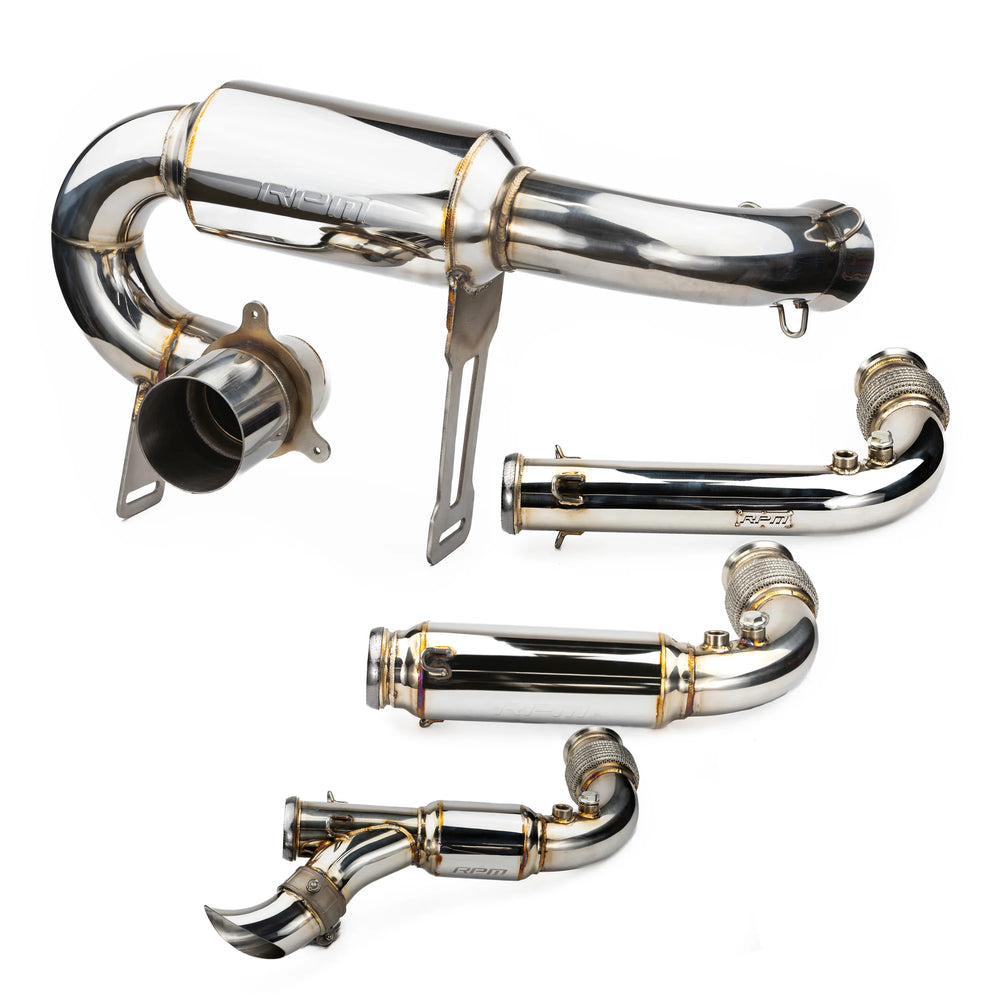 Can-Am Maverick X3 Full 3" Exhaust Monster Core Muffler & Mid Pipe RPM Powersports