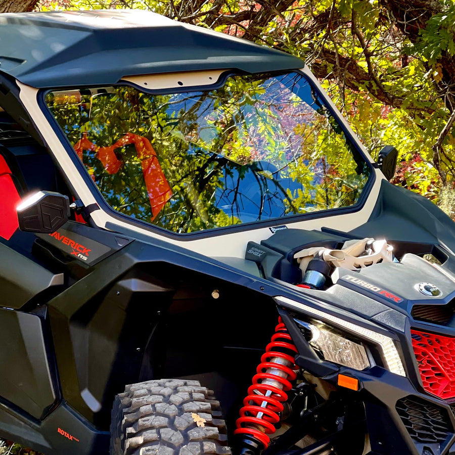 Can-Am Maverick X3 Non-Vented Glass Windshield 2.0 Bent Metal Off-Road