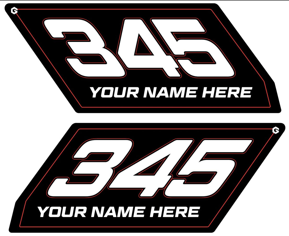 Can-Am Maverick X3 Number Plates Geiser Performance