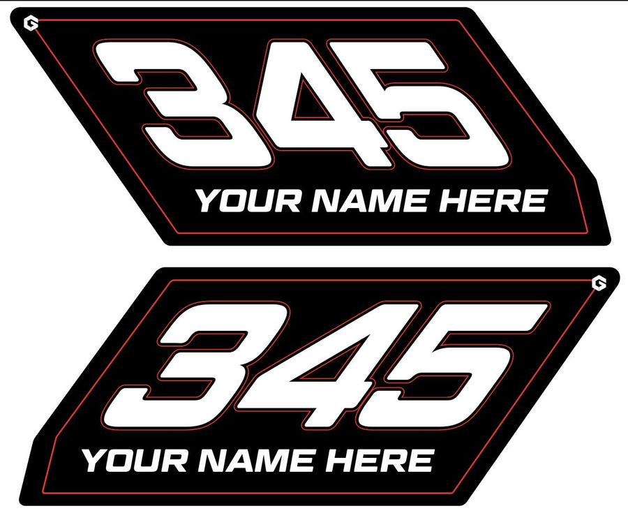 Can-Am Maverick X3 Number Plates Geiser Performance