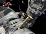 2017 to Current Can-Am X3 Maverick EOD Shift Knob Anodized Gun Metal Finish installed in UTV interior.