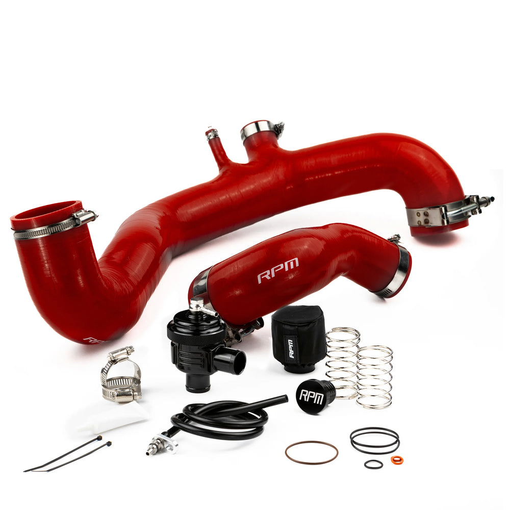 Can-Am Maverick X3 Silicone Charge Tubes RPM Powersports Red with BOV Kit