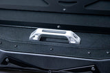 2017-2024 Can Am X3 Maverick Volt Series Baja Bed Box handle detail with durable design for secure storage.