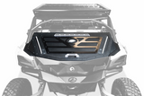 2017-2024 Can Am X3 Maverick Volt Series Baja Bed Box front view showcasing secure storage options and durable design
