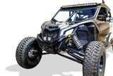 2017-2024 Can Am X3 Maverick Volt Series Winch Front Bumper with LED light bar and off-road tires.