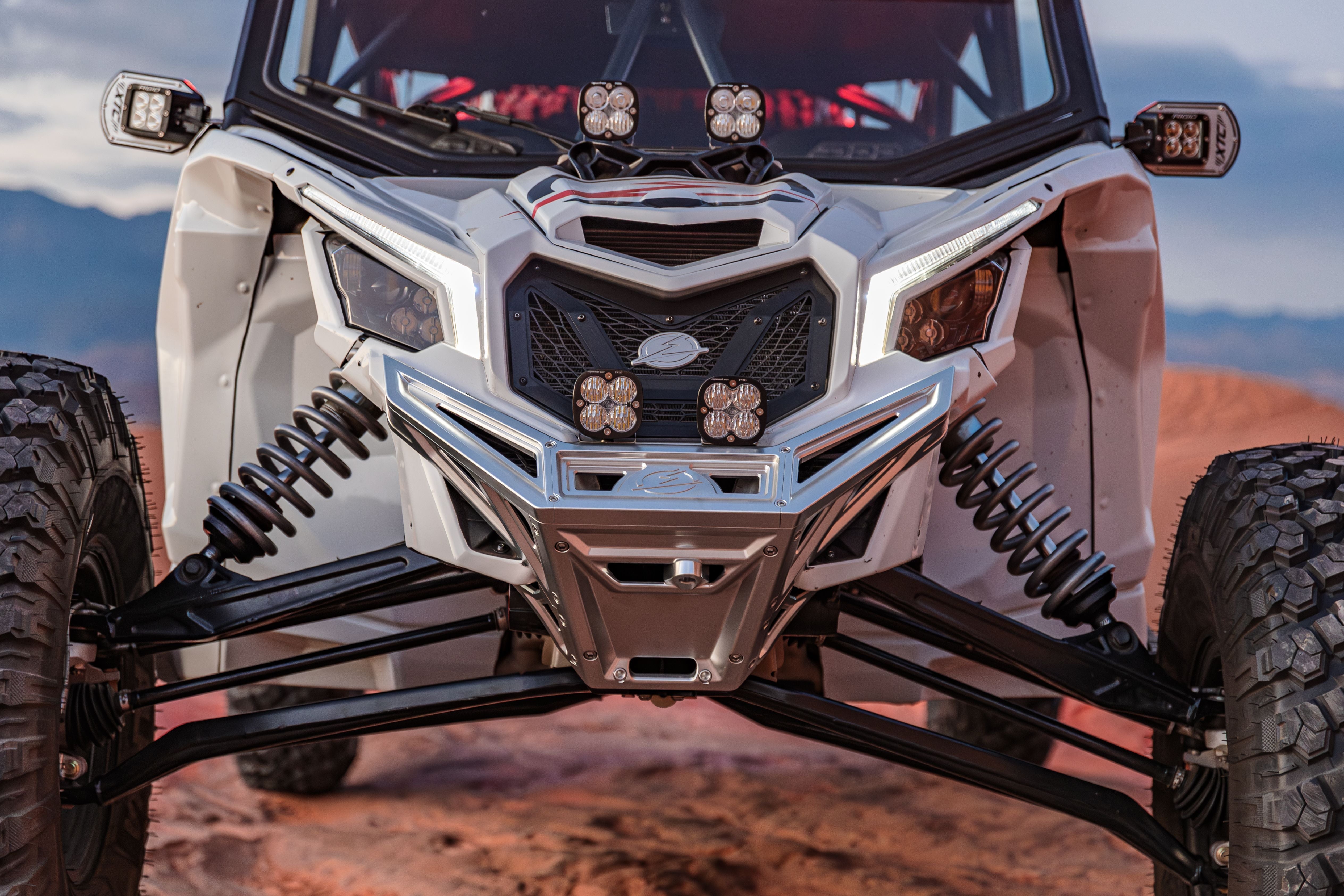 2017-2024 Can Am X3 Maverick Volt Series Sheet Metal Grille showcasing UTV Pros accessories and off-road performance.