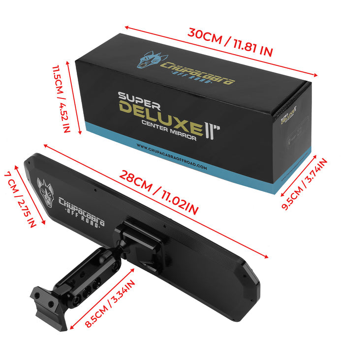 Can Am Maverick X3 Deluxe 11" UTV Center Rearview Mirror