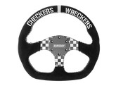 Checkered D-Shaped Steering Wheel PRP