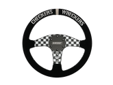 Checkered Flat Steering Wheel PRP