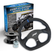 D-Shape Leather Steering Wheel Kit with Quick Release Hub PRP