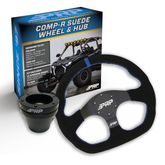 D-Shape Suede Steering Wheel Kit with Hub PRP