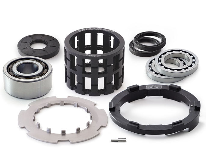 DIY GEN 2 BULLETPROOF FRONT DIFF KIT – 2017-2025 XP 1000 / TURBO / XPEDITION parts and components on a white background.