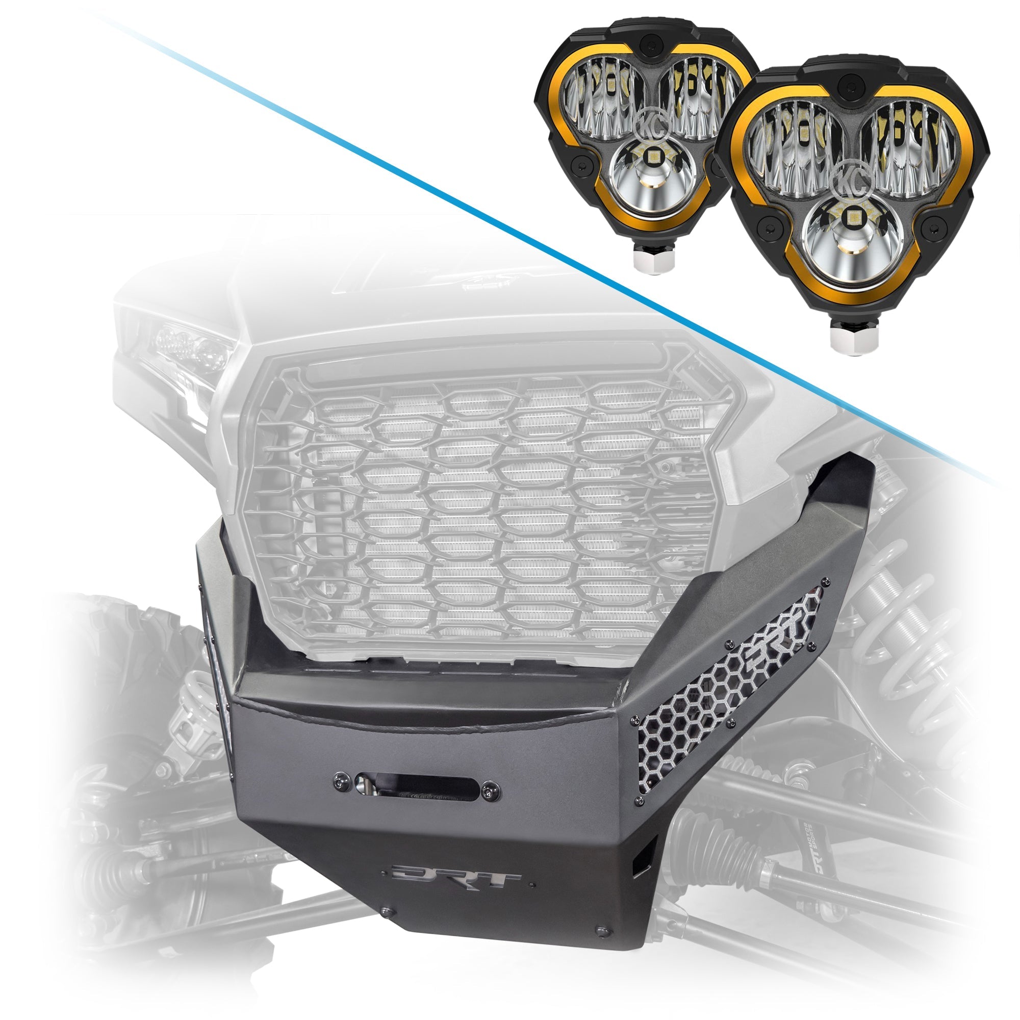 DRT Polaris RZR 2024+ XP 1000/4 Front Winch Bumper