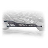 Side view of black DRT rock rail installed on Can‑Am Maverick X3 2‑door